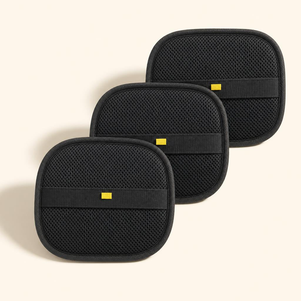 Pack de tres guantes quitapelos Pelusso apilados